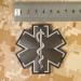 ACU Black EMS EMT Paramedic Morale Patch | Tactical PVC 3D Fastener - Buy Online on SooperMarket.com