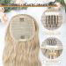 YEESHEDO Ash Blonde Long Wavy Ponytail Hair Extension 26 Inches - Clip In Drawstring Synthetic Curly Hairpiece for Women - Buy Online on SooperMarket.com