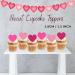 PRECUT Pink Love Heart Cupcake Toppers Valentines Day Edible Cake Topper Edible Valentine Cake Decorations Proposal Decorations Engagement Cake Decoration Anniversary Cake Toppers (24) - Buy Online on SooperMarket.com