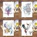 Oottati Fairy Tales Animal Temporary Tattoo Kit - Pink Unicorn Swan Deer Elf Wolf Owl Eagle Elephant Sun Flower Arm - 12 Sheets - Buy Online on SooperMarket.com