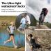 Randy Sun Waterproof Unisex Hiking/Trekking/Ski Socks - 4 Pairs (Medium) Sky & Black - SGS Certified, Breathable, Ultra-Thin - Buy Online on SooperMarket.com