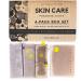 Fixed shower gel men + dead sea swimming salt - natural soap men - 4 pack bath and body soaps with dead sea mud & green tonerde soap rods & salt soaps dead sea soaps