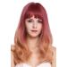WIG ME UP - MS1733-1344R716 wig women's wig long bangs straight curly tips balayage mix purple orange blonde