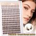 PHKERATA Brown Cluster Lashes Kit - Individual Eyelashes C Curl Extension Set with Glue, Seal, and Tweezers - Buy Online on SooperMarket.com