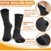 Welwoos 3 Pairs ThermoSocks for Men | Warm Thick Winter Ski Socks | Breathable Outdoor Socks 36-42 | Blue Gray Stripes - Buy Online on SooperMarket.com