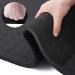 JELS Extra Thick Yoga Mat, 2/5 inch, Ergonomic 3D Non Slip Design, SGS Certified TPE Material, Yoga Mat for Men Women with Carrying Strap,Exercises Mat for Yoga, Pilates and Floor Workout(72"x26") 15MM-black