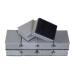Sonty 10 pieces premium scouring pad dishwashing sponge for stubborn dirt sponge with abrasive 9 x 7 x 4 cm black/grey