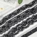 4 Rolls Vintage Floral Lace Ribbon 24 Yards - Wide Black Tulle Trim for DIY Crafts & Sewing - Buy Online on SooperMarket.com