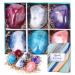 BFF BEAUTY Soap Rocks Set - 6pcs Hand Face Body Bar Soap Birthday Gift for Women Set, Perfect Gemstone Soap Bar Set for Women & Men Moisturizing Skin, Best Gift Idea for Birthday Gifts
