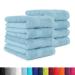 8-piece towel set in many colors - 8 towels 50x100 cm - color light blue 8-pack light blue