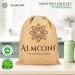 Almooni Premium Egyptian Exfoliating Loofah Pad Body Scrubber - Natural Egyptian Shower Sponge - 2 Pack - Buy Online on SooperMarket.com