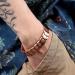 NORTH RING 99.9% Pure Copper Magnetic Bracelet - 3000 Gauss for Men - Adjustable Length & Double-Row Strong Magnets - Buy Online on SooperMarket.com