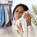 Jumbo Bath Sheets Towels 35x70 - 2-Pack, 100% Cotton, Extra Large Absorbent Towel Set - Gray & White - Buy Online on SooperMarket.com