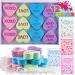 JOYIN 12 Packs Valentine's Day Heart Shape Bath Bomb with Cards - Perfect for Valentine Party Favors & Gifts - Buy Online on SooperMarket.com