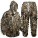 LOOGU Hunting Ghillie Suit, 3D Leafy Camo Suit Military and Shooting Accessories Tactical Gear Clothing for Airsoft, Wildlife Photography Halloween XL/XXL Fit tall 5.9-6.2ft LOOGU SUPER2.0 3D leaf set