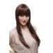 WIG ME UP - 3421-2T33 Wig brown long straight hair cheeky bangs streaked