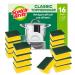 Scotch Brit Classic Pop Cleaner 16 sponges p Pack sponge for kitchen - powerful and effective nail protection sponge green - Classic