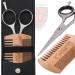THREE SWORDS Stainless Steel Professional Beard Scissors & Comb Set - Perfect Grooming Tool for Men - Buy Online on SooperMarket.com