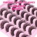 PHKERATA A-17 14 Pairs Pack Natural Cat Eye Mink Lashes | Fluffy Wispy 3D Effect False Eyelashes - Buy Online on SooperMarket.com