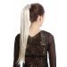 WIG ME UP - Srosy-88 hairpiece braid ponytail new system with comb headband hairband blonde light blonde straight 55 cm