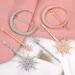 Moon Hair Clips Rhinestone Hair Clips Metal Star Geometric Golden Snowflake for Women Girls Combing Silver 9 Pieces - Buy Online on SooperMarket.com