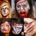 EGMBGM 128+ PCS Halloween Fake Stitches Temporary Tattoos Kit | 3D Zombie Makeup for Adults & Kids | Scary Chucky Scars & Blood Face Stickers - Buy Online on SooperMarket.com