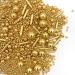 Sprinkles Gold Pearl Sugar Candy Mix Size Baking Cake Decorations Cupcake Toppers Cookie Decorating Ice Cream Celebrations Shaker Jar Wedding Shower Party (120g/4.2oz)
