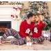 Ekouaer Christmas Family Pajamas Set - Red - Men, Women, Kids - Buy Online on SooperMarket.com