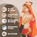 Mother's Choice 100% Cotton Baby Towel with Hood - Ultra Soft & Absorbent (75x75cm) - Large Bath Towel for Newborns & Infants - 3D Fox Hooded Design - Orange Fox - Buy Online on SooperMarket.com