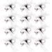 Fly Fishing Poppers, 12pcs Popper Flies for Fly Fishing Topwater Bass Panfish Trout Salmon Bluegill Poppers Flies Bugs Lures Colorful Fishing Bait Lures with Hooks for Freshwater Fishing Assortment white-12pcs