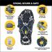 Medium Micro Spikes Crampons Traction Cleats for Boots and Shoes - Prevent Slips and Falls on Ice and Snow | Ideal for Walking, Hiking, and Fishing - Buy Online on SooperMarket.com