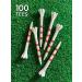 Champ 2-3/4 Stripe Golf Tee 100 Count - White/Red FLYtee - Buy Now - Buy Online on SooperMarket.com