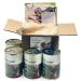 Venison & Wild Boar Mix (4x400g) Plus Medium Size Antler Chew Toy Grain-Free Wet Dog Food for Active Dogs by Wild Antler