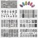 Budoci Nail Stamping Set | 15 Nail Stamping Plates Kit for Stunning Nail Art | French Manicure Stencils & Accessories - Buy Online on SooperMarket.com