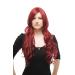 WIG ME UP - 9321L-39 Wig aubergine-red wet-look curly very long