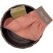 Turkish 100% Silk Exfoliating Gloves - Body Scrub Mitt for Men and Women by Feel Fine - Salmon Pink - Buy Online on SooperMarket.com