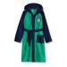 Schiesser Boys Terry Cloth Baby and Toddler Bathrobe 128 Green