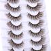 ALPHONSE Brown Strip Dark Brown False Lashes 7 Pack - Short Wispy Natural Look D Curl Extensions - Buy Online on SooperMarket.com