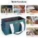 JJRING Craft Organizer Tote Bag - Bluish Green Art Storage Caddy with Multiple Pockets - Small Sewing Bag for Craft, Scrapbooking, School, Medical, and Office Supplies Storage - Buy Online on SooperMarket.com
