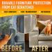 Cat Scratch Deterrent Furniture Protectors - Heavy Duty Sofa & Door Guards | Anti-Scratch Couch Tape for Cats | Corner & No Scratch Pet Protectors (12x17 inch) - Buy Online on SooperMarket.com