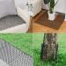 Cat Scat Mat 12 Pcs 16x12.5 Inch with 0.5 inch Spikes for Indoor/Outdoor Use - Durable Cat Deterrent and Dog Anti-Digging Solution - 16ft Coverage - Buy Online on SooperMarket.com