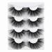 25MM Faux Mink False Eyelashes - Dramatic, Thick, & Fluffy - 4 Pairs of Multi-Volume Wispies - Buy Online on SooperMarket.com