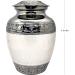 Akanksha Arts Small 6 x 4 inch Brass Cremation Urn Memorial Container - 650 ml White. Rare Handicraft with bag - Buy Online on SooperMarket.com