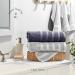 Jumbo Bath Sheets Towels 35x70 - 2-Pack, 100% Cotton, Extra Large Absorbent Towel Set - Gray & White - Buy Online on SooperMarket.com
