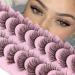Buy 10 Pairs Wispy Faux Mink Eyelashes - 3D Effect, Lightweight, Reusable | wiwoseo - Buy Online on SooperMarket.com