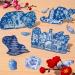Whaline Chinoiserie Pattern Paper - 24 Sheets Blue China Scrapbook Specialty Paper - Buy Online on SooperMarket.com