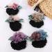 Women's Crochet Hair Bun Net with Flower Decor Hair Clip - 5 Colors - Buy Online on SooperMarket.com