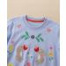 Girls Cotton Sweatshirt | Long Sleeve Pullover for Toddlers | Casual Jumper for Kids Age 1-12 | Blue | Size 6-7 Years - Buy Online on SooperMarket.com