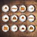 PRECUT Thanksgiving Cupcake Toppers Edible Thanksgiving Cake Decorations Edible Thanksgiving Decorations Fall Cake Topper Edible Pumpkin Cake Decorations (12) - Buy Online on SooperMarket.com