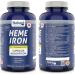  120 vcaps HEME IRON 11 mg Elemental Iron Superior Absorption Made in Canada - Buy Online on SooperMarket.com